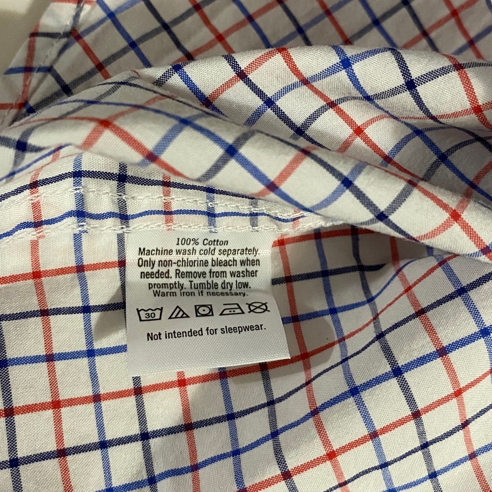 Janie and Jack Shirt, Cotton, Geometric, plaid, Sz 2T, Unisex, long sleeve - Picture 10 of 10